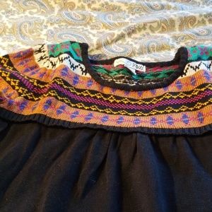 Colorful knit sweater